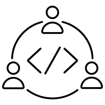 Development icon vector. Programming Illustration sign. Software developer symbol. Program code logo.