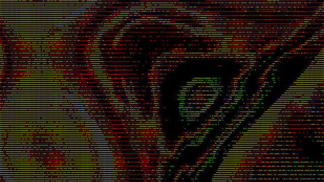 Futuristic Digital Noise Pixel Art Background with Stylized Eye Pattern and Glitch Effect. Ideal for technology-themed website banners, presentations, and creative digital designs.