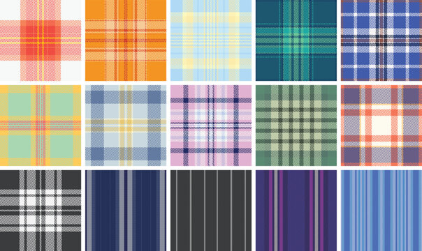 Plaid pack perfect for table settings and runners. Seamless repeats elevate traditional holiday meals.