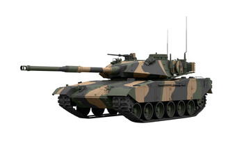 Obraz premium Military tank with camouflage design protecting the nation