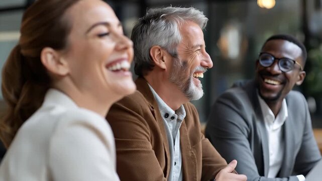 Multiracial business professionals engaged in a productive meeting in a modern office space during the afternoon, sharing ideas and strategies for success