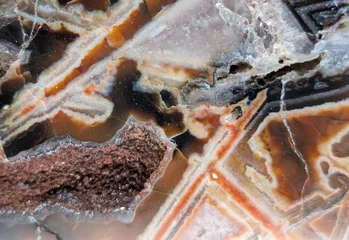 Banded Agate Gemstone Earth Science Abstract © jonnysek