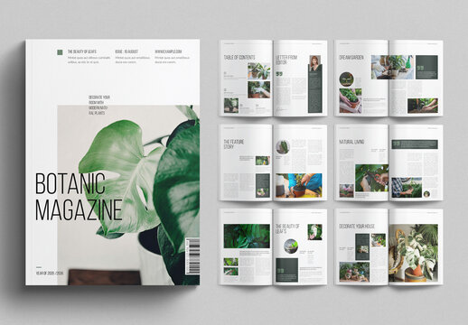 Botanic Magazine Template