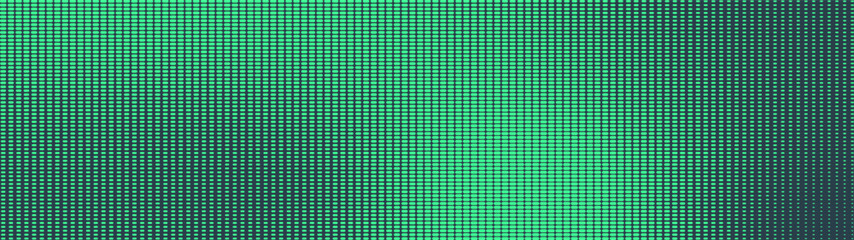 Naklejka premium Dash grid halftone pattern smooth blurred texture ultra wide 32:9 aspect ratio mint green vector minimal style abstract background. Dashed grid half tone ultrawide futuristic tech concept abstraction