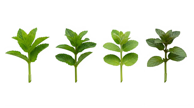 Set of philodendron heart-leaf plants for indoor houseplant decor frontal isolated png on a transparent background perfectly cutout high resolution