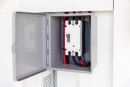 DC Breaker 2P 660V 100A for PV current in to Charger on wall.