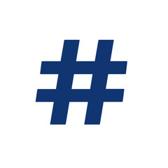 Fototapeta premium Hashtag symbol