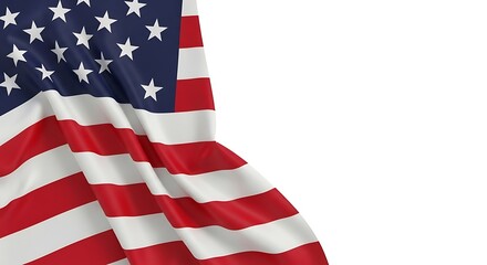 Obraz premium Celebrating flag day close up of the american flag with stars and stripes