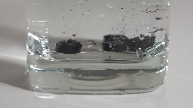 Medical pills. Falling medical pills. Slow motion. High quality 4k footage