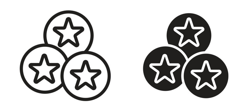 Earn point icon symbol, black style vector icons pack