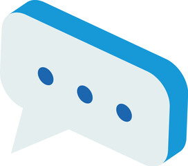 Isometric speech bubble © JoyImage