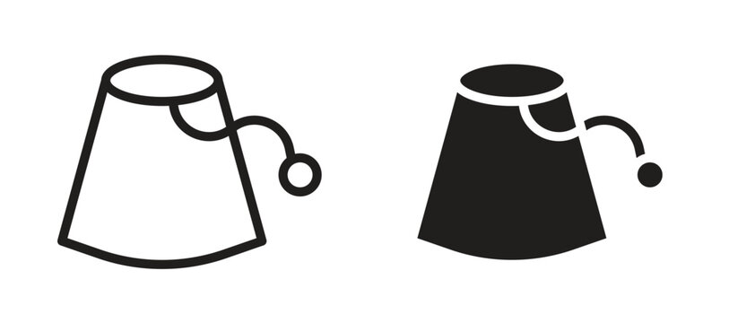 Fez hat icon symbol, black style vector icons pack
