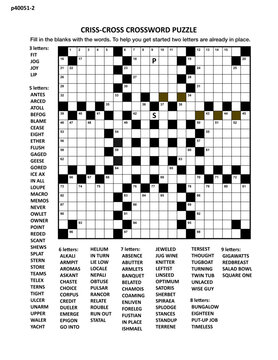 Fill in the blanks crossword puzzle with american style grid of 21x21 size, 83 blocks, 104 words, two letters revealed
