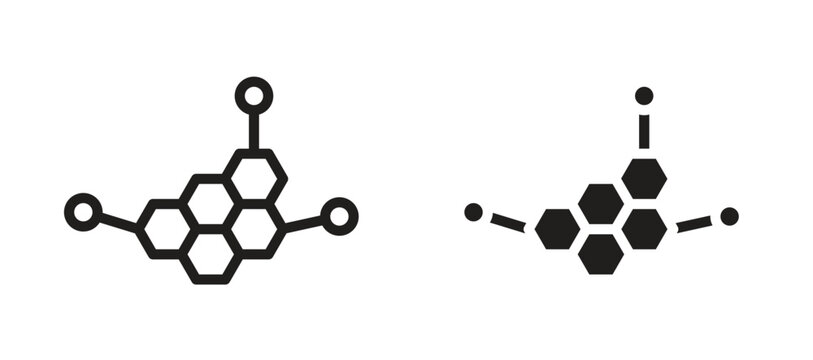 Hormones icon symbol, black style vector icons pack