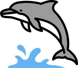 dolphin jumping out of water © Mas