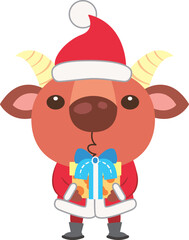 Christmas antelope illustration © JoyImage