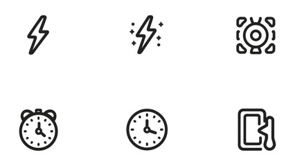 Conceptual Symbols: A collection of conceptual symbols, each a minimalist representation of distinct concepts © Mst
