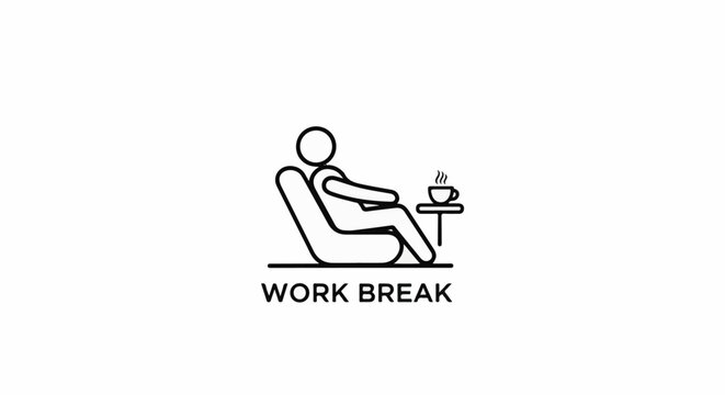 Person relaxing in a chair with a hot drink on a table