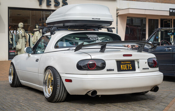 Katwijk aan Zee, The Netherlands, 11.04.2026, Mazda MX5 Miata, Classic Japanese Sports Car at the old timer show