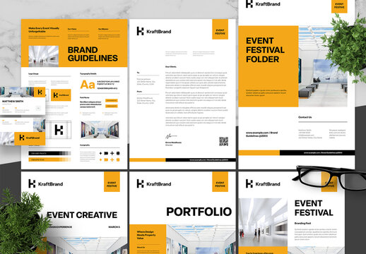 Yellow Black Creative Event Brand Guidelines