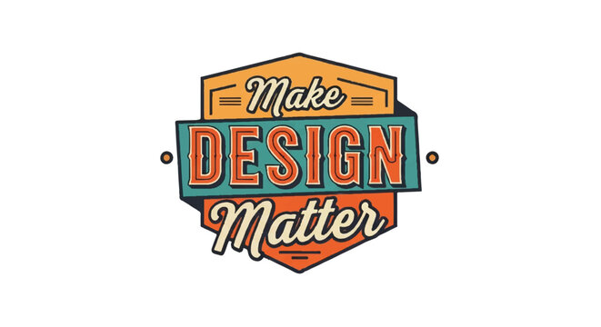 Graphic design composition with text and abstract shapes on a white background