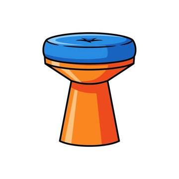 Darbuka Drum - Cartoon Style