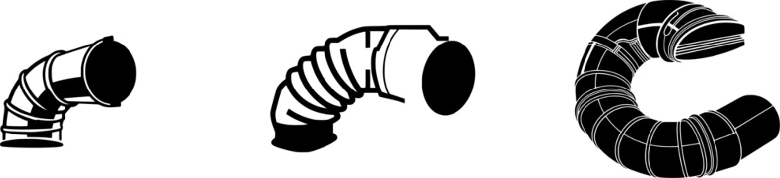 A flexible aluminum dryer vent duct is designed for efficient air circulation in various home environments