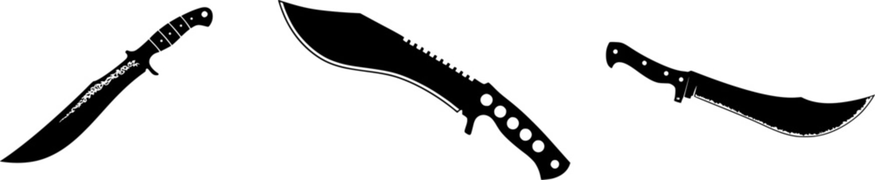 The is a robust, heavy-duty wilderness machete designed for cutting through thick vegetation in rugged environments