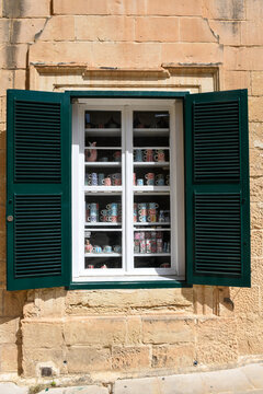 Detail at the historic town of Mdina in Malta