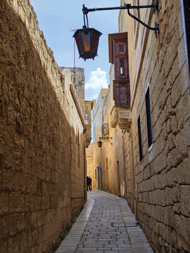 View at the historic town of Mdina on Malta