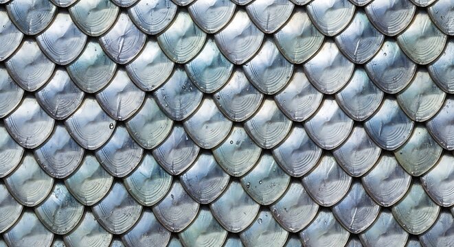 Iridescent pearlescent fish scale pattern background texture