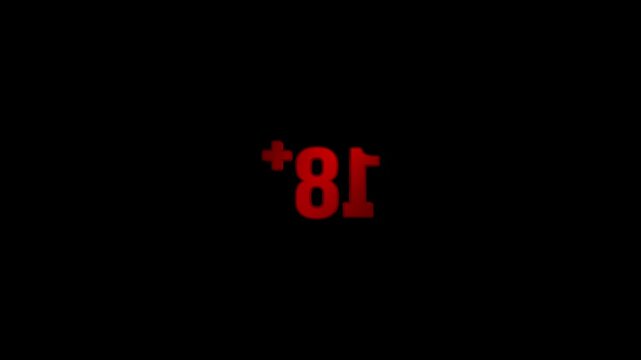 3D 18 plus icon video animation. 3D 18 plus limit video animation. 3D 18 plus warning symbol. Over 18+ adult sign animation. Age limit under Eighteen video. Eighteen plus prohibited sign animation.
