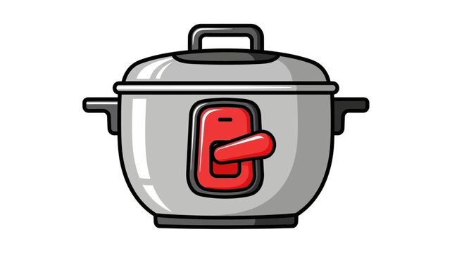 Modern Rice Cooker Illustration