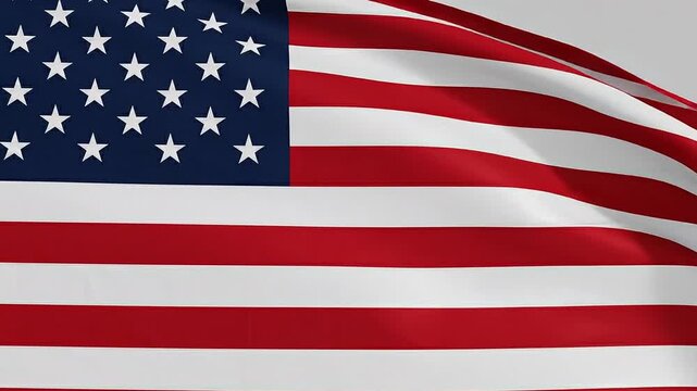 Waving american flags with red white and blue colors stars and stripes pattern patriotic symbol
