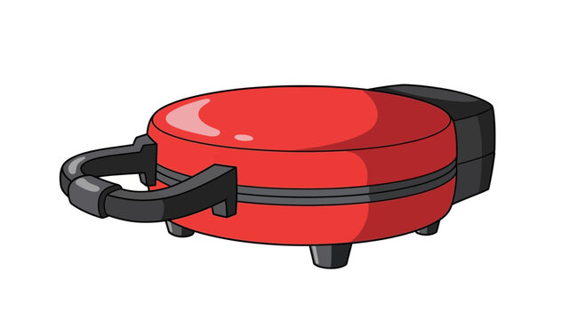 Red Waffle Maker Appliance