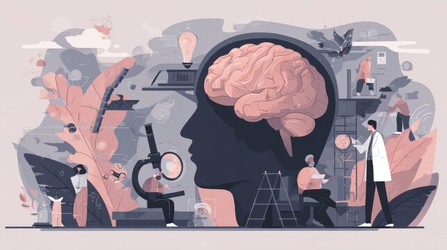 Attention and focus brain study with cognitive control processes.