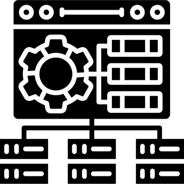 IT Infrastructure Icon Vector Element