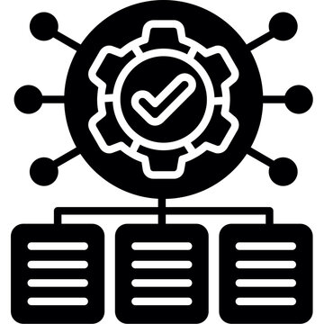 Database Management Icon Vector Element