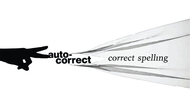 Correcting text with magic wand, auto correct, spell check