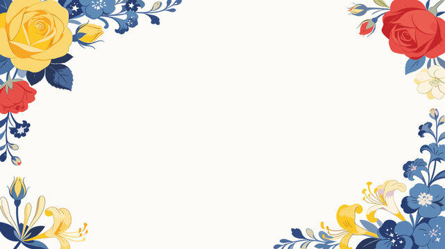 A delicate and vibrant floral composition on a clean white background. Ideal for spring promotions, website backgrounds, or greeting card designs, evo
