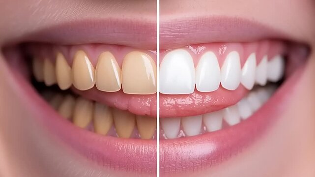 Transform your smile with a dazzling, bright white teeth comparison before and after whitening treatment