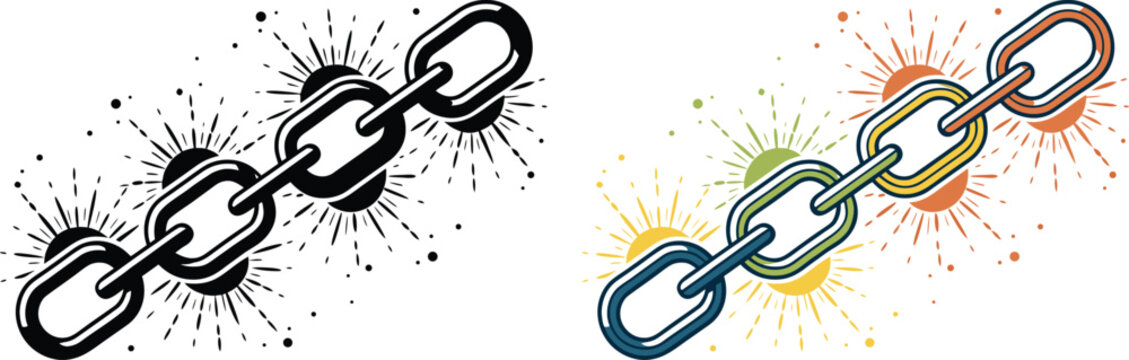 Black and orange line skulls with floral flourishes