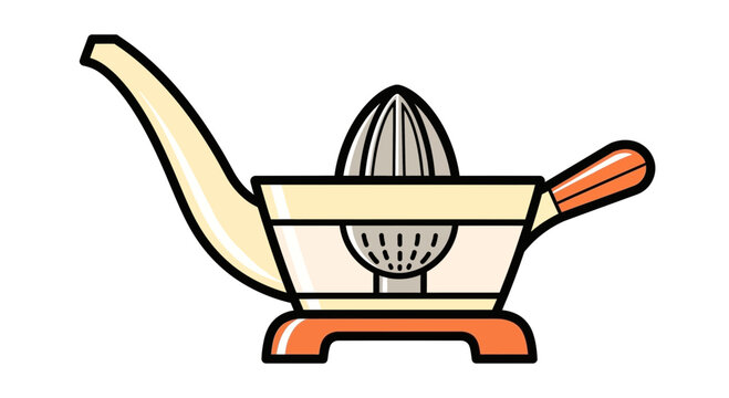 Manual Citrus Juicer with Spout and Handle