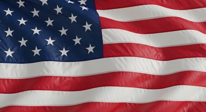 Close up of american flag stars and stripes pattern