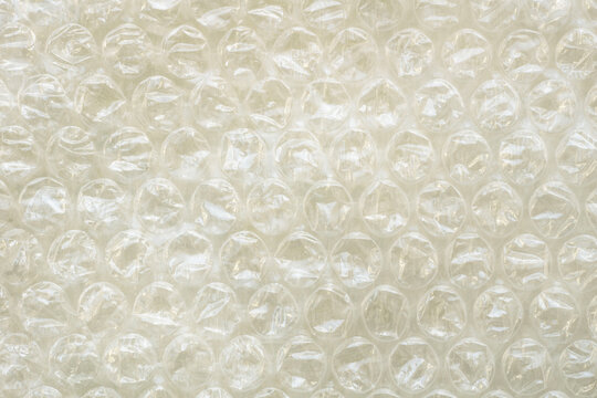 Bubble wrap background, close up view