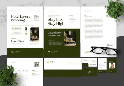 Green Brown Luxury HotelBrand Guidelines