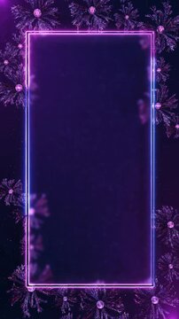 Cyberpunk neon frame in a dark futuristic room glowing circuit boards wires frame overlay, Futuristic HUD head display interface template basic geometry line element. template widescreen aspect ratio