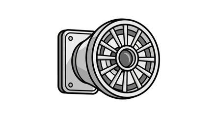 Obraz premium Ventilation Grille, Industrial Fan, Airflow Outlet