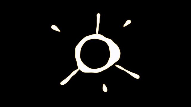 Cartoon FX smoke burst explosion animation on a black background. 2d smoke explosion elements motion graphics hand-drawn animations of cartoon smoke explode effects with alpha channel