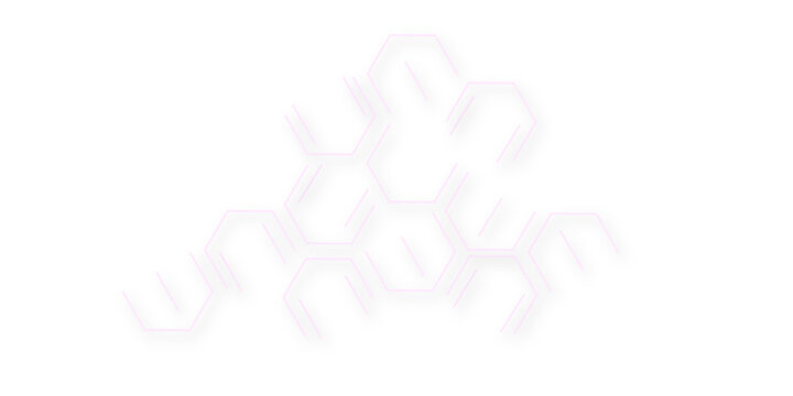 Modern White Background With Luxury pink Hexagonal Pattern For Contemporary Decor.